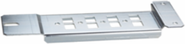 Reinforced Plate Supports - 600 mm, Steel, Zinc Coated, 75 mm Width, 15 Cut-Outs