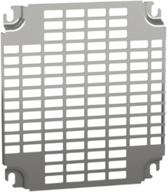 Monobloc Perforated Plate 11x26mm Cut-Out, H300xW250mm, Steel, Zinc Coated