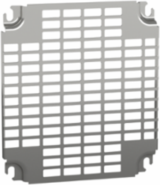 Monobloc Perforated Plate 11x26mm Cut-Out, H300xW250mm, Steel, Zinc Coated