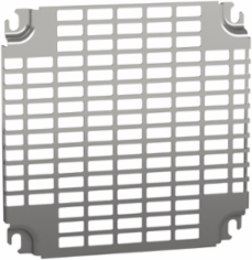 Mounting Plate H300 x W300 mm, Zinc Coated, 144 Slots, 15 mm Depth