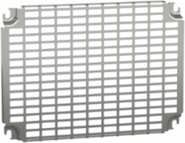 Mounting Plate 255mm x 400mm, Steel, Zinc Coated, 2mm Thickness
