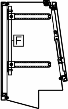 Mounting Plate 400mm x 400mm, Steel, Perforation 11x26mm, 0.984kg