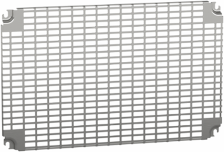 Monobloc Perforated Plate 400x600mm, Telequick, Zinc Coated, 11x26mm Cuts