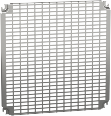 Monobloc Perforated Plate 500x500mm, Steel, Zinc Coated, 434 Slots