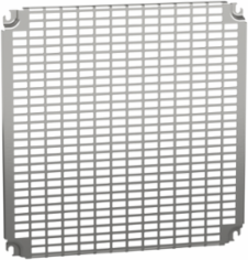 Monobloc Perforated Plate 500x500mm, Steel, Zinc Coated, 434 Slots