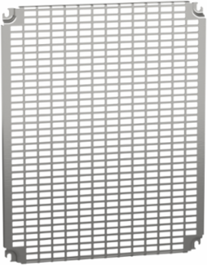 Monobloc Perforated Plate 600x500 mm, Steel, 2 mm Thickness, Zinc Coated