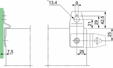 Stainless Steel Wall Fixing Brackets, 4 Piece Set, 250 kg Load Capacity