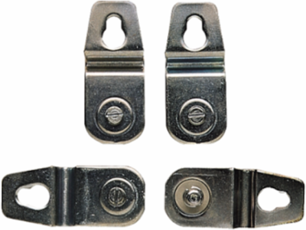 Wall Fixing Lugs Set for Spacial CRN Enclosure, 250 kg Load Capacity, Steel