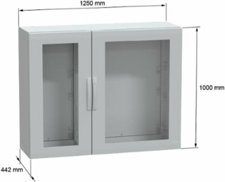 Floor Standing Polyester Enclosure 1000x1250x420mm IP65 IK08