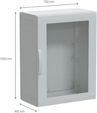 PanelSeT PLA Floor Standing Polyester Enclosure 1000x750x420mm IP65 IK08