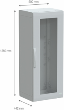 PanelSeT PLA Floor Standing Polyester Enclosure 1250x500x420mm IP65 IK08