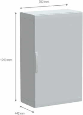 Floor Standing Polyester Enclosure 1250x750x420mm IP65 IK10