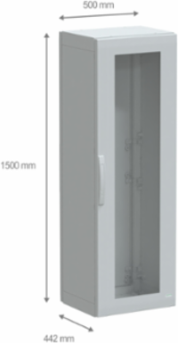 Floor Standing Polyester Enclosure 1500x500x420mm IP65 IK08