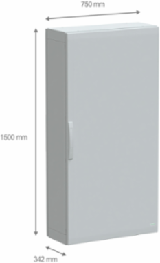 PanelSeT PLA Enclosure 1500x750x320mm IP65 IK10, Fiberglass Reinforced Polyester