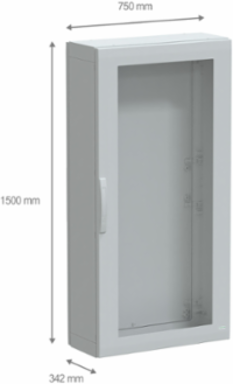 Floor Standing Polyester Enclosure 1500x750x320mm IP65 IK08