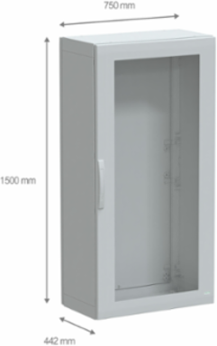 PanelSeT PLA Floor Standing Polyester Enclosure 1500x750x420mm IP65 IK08