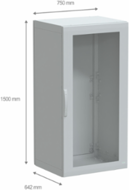 Floor Standing Polyester Enclosure, 1500x750x620mm, IP65, IK08