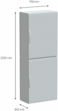 Thalassa PLA Floor Standing Polyester Enclosure 2000x750x420mm IP65 IK10