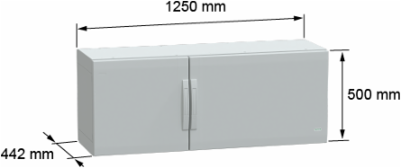PanelSeT PLA Polyester Enclosure, 500x1250x420mm, IP65, IK10