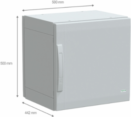 Thalassa PLA Floor Standing Polyester Enclosure, 500x500x420mm, IP65, IK10
