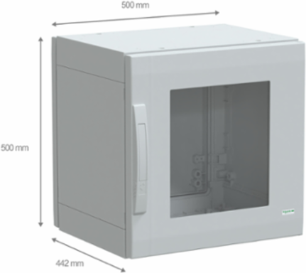 Floor Standing Polyester Enclosure, 500x500x420mm, IP65, IK08