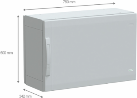 PanelSeT PLA 500x750x320mm Sealed Polyester Enclosure, IP65, IK10