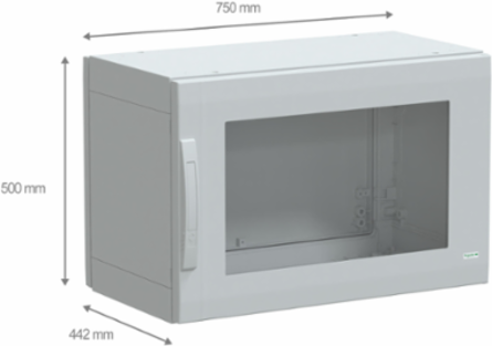 Floor Standing Polyester Enclosure 500x750x420mm IP65 IK08