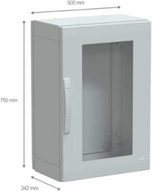 Floor Standing Polyester Enclosure, 750x500x320mm, IP65, IK08