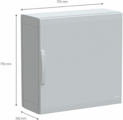 Floor Standing Polyester Enclosure, 750x750x320 mm, IP65, IK10