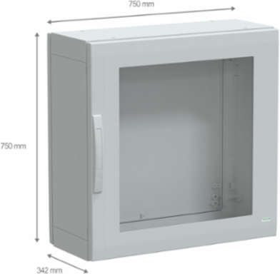 Floor Standing Polyester Enclosure, 750x750x320mm, IP65, IK08