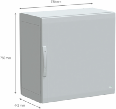 PanelSeT Polyester Enclosure, 750x750x420mm, IP65, IK10