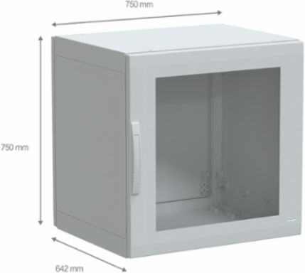 PanelSeT PLA Polyester Enclosure, 750x750x620mm, IP65, IK08