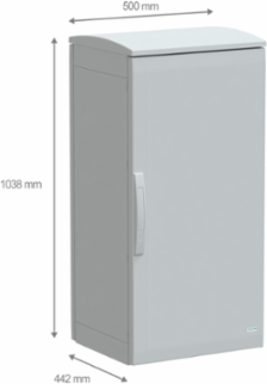 Floor Standing Polyester Enclosure 1000mm x 500mm x 420mm IP44 IK10