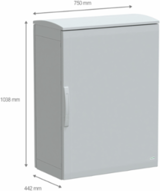 Floor Standing Polyester Enclosure 1000x750x420mm IP44 IK10