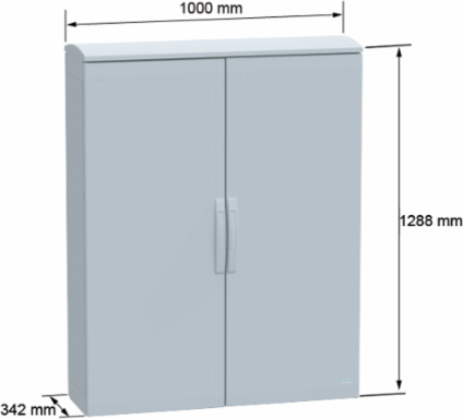 Floor Standing Polyester Enclosure 1250mm x 1000mm x 320mm, IP44, IK10