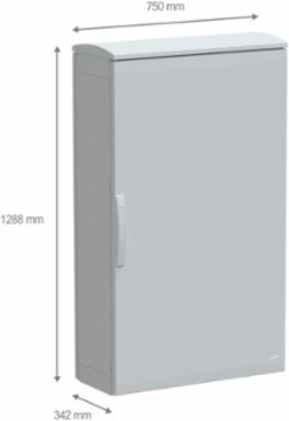 Floor Standing Polyester Enclosure 1250x750x320mm, IP44, IK10