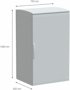 Floor Standing Polyester Enclosure, 1250x750x620mm, IP44, IK10