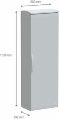 Thalassa PLA Floor Standing Polyester Enclosure, 1500x500x320 mm, IP44, IK10