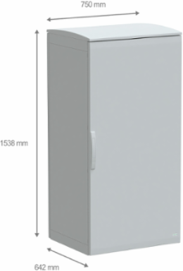 Floor Standing Polyester Enclosure, 1500mm x 750mm x 620mm, IP44, IK10