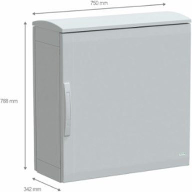 Floor Standing Polyester Enclosure, 750x750x320mm, IP44, IK10