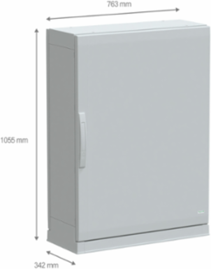 PanelSeT PLA Floor-Standing Polyester Enclosure 1000x750x320mm IP54 IK10
