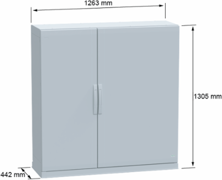 PanelSeT PLA Floor Standing Polyester Enclosure 1250x1250x420mm IP54 IK10