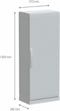 PanelSeT PLA Floor Standing Polyester Enclosure 1250x500x320mm IP54 IK10