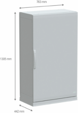 Floor Standing Polyester Enclosure 1250x750x420mm IP54 IK10