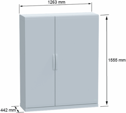 Floor Standing Polyester Enclosure 1500x1250x420mm IP54 IK10