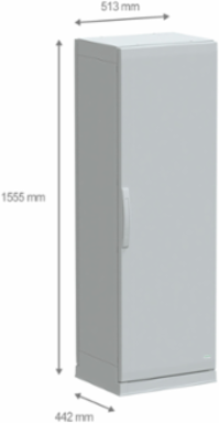 Floor Standing Polyester Enclosure 1500x500x420mm IP54 IK10