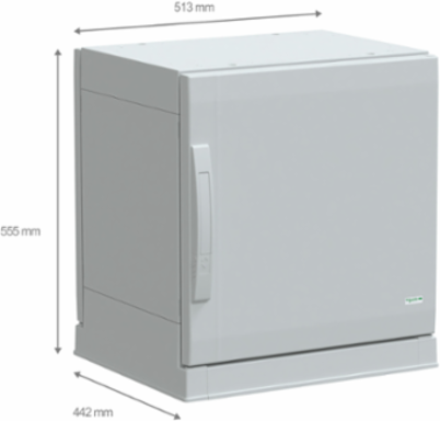 Floor Standing Polyester Enclosure 500x500x420mm IP54 IK10