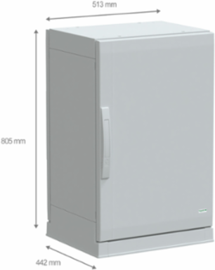 Polyester Enclosure 750x500x420mm, IP54, IK10, Multi-Purpose