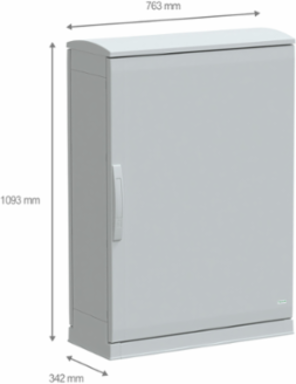 Floor Standing Polyester Enclosure 1000x750x320mm IP44 IK10