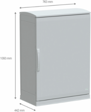 Floor Standing Polyester Enclosure, 1000x750x420mm, IP44, IK10